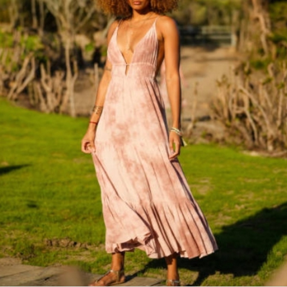 Etam Flowy Beach Tie Dye Dress